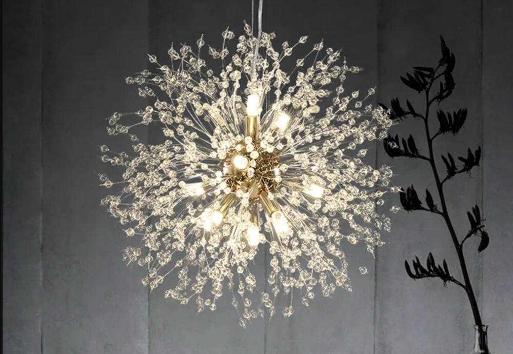 globe crystal chandelier